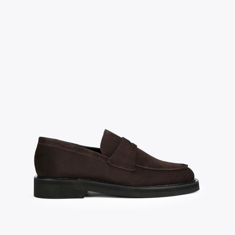 BANK PENNY Dark Brown Slip On Loafers by KURT GEIGER LONDON display picture 2
