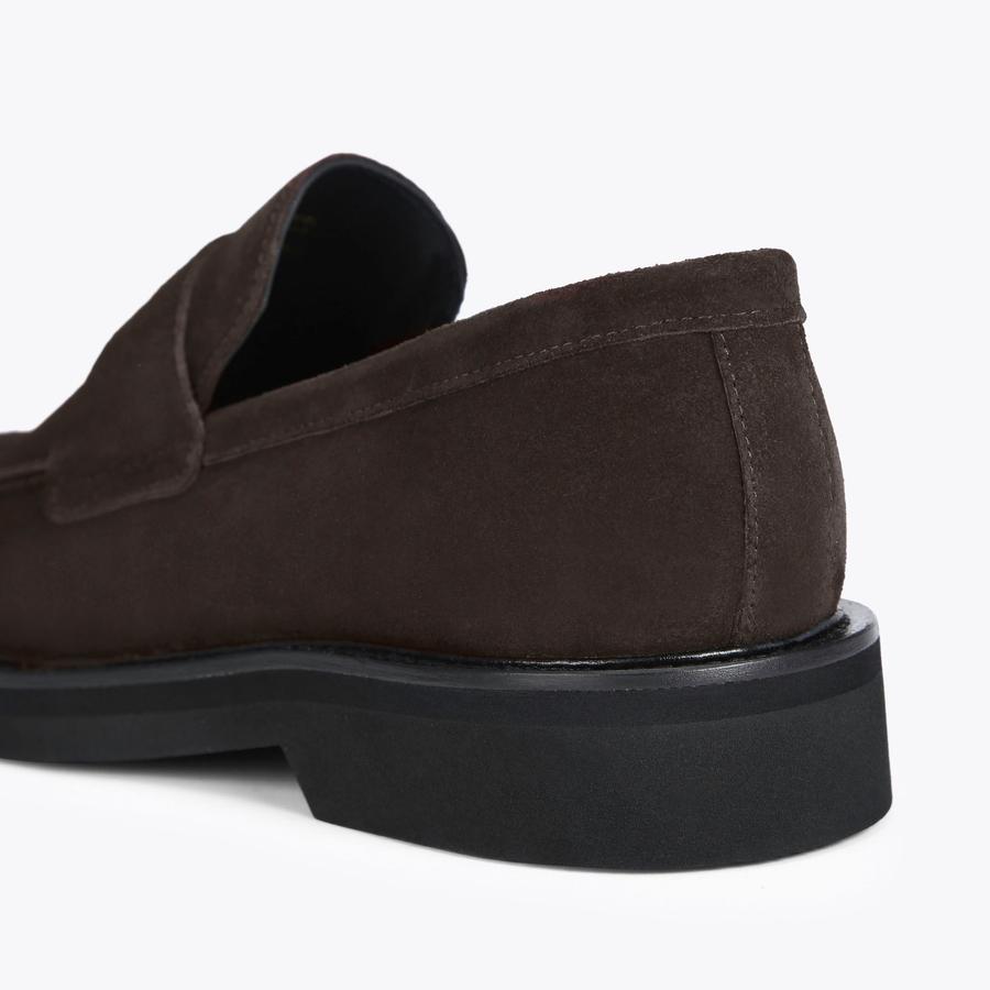 BANK PENNY Dark Brown Slip On Loafers by KURT GEIGER LONDON display picture 3