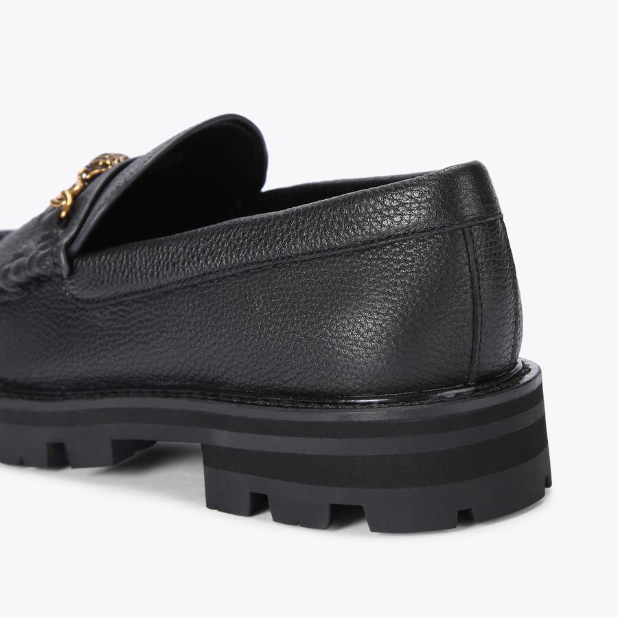 CARNABY CHUNKY LOAFER Black Leather Loafer by KURT GEIGER LONDON CARNABY CHUNKY LOAFER Black Leather Loafer by KURT GEIGER LONDON