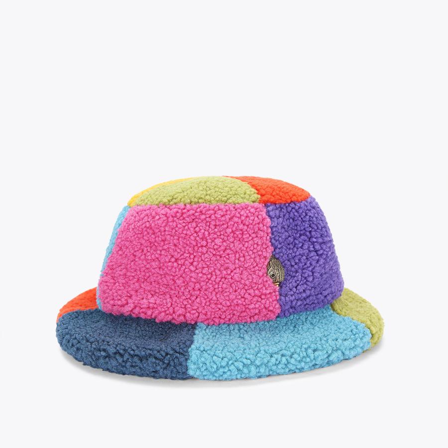 TEDDY BUCKET HAT Faux Shearling Bucket Hat by KURT GEIGER LONDON