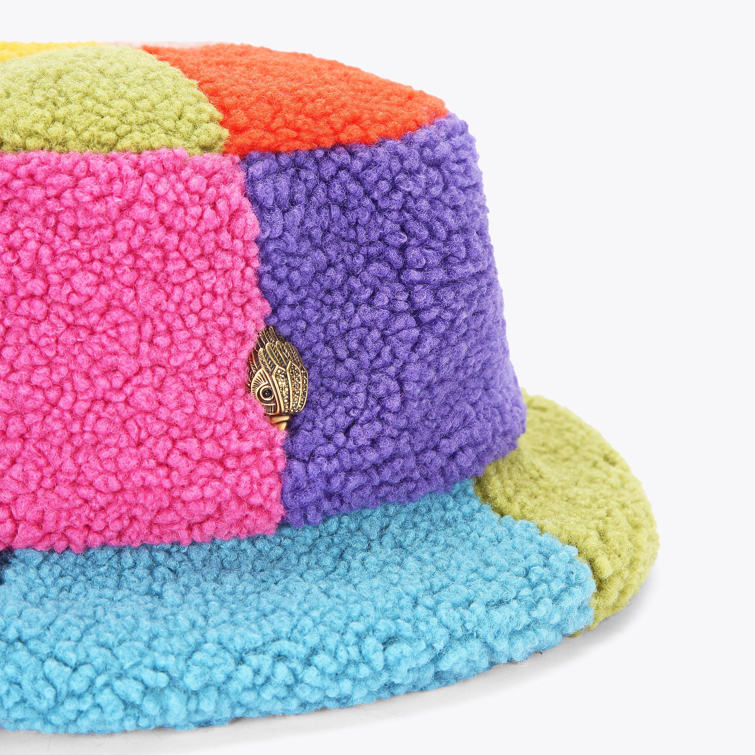 TEDDY BUCKET HAT Faux Shearling Bucket Hat by KURT GEIGER LONDON
