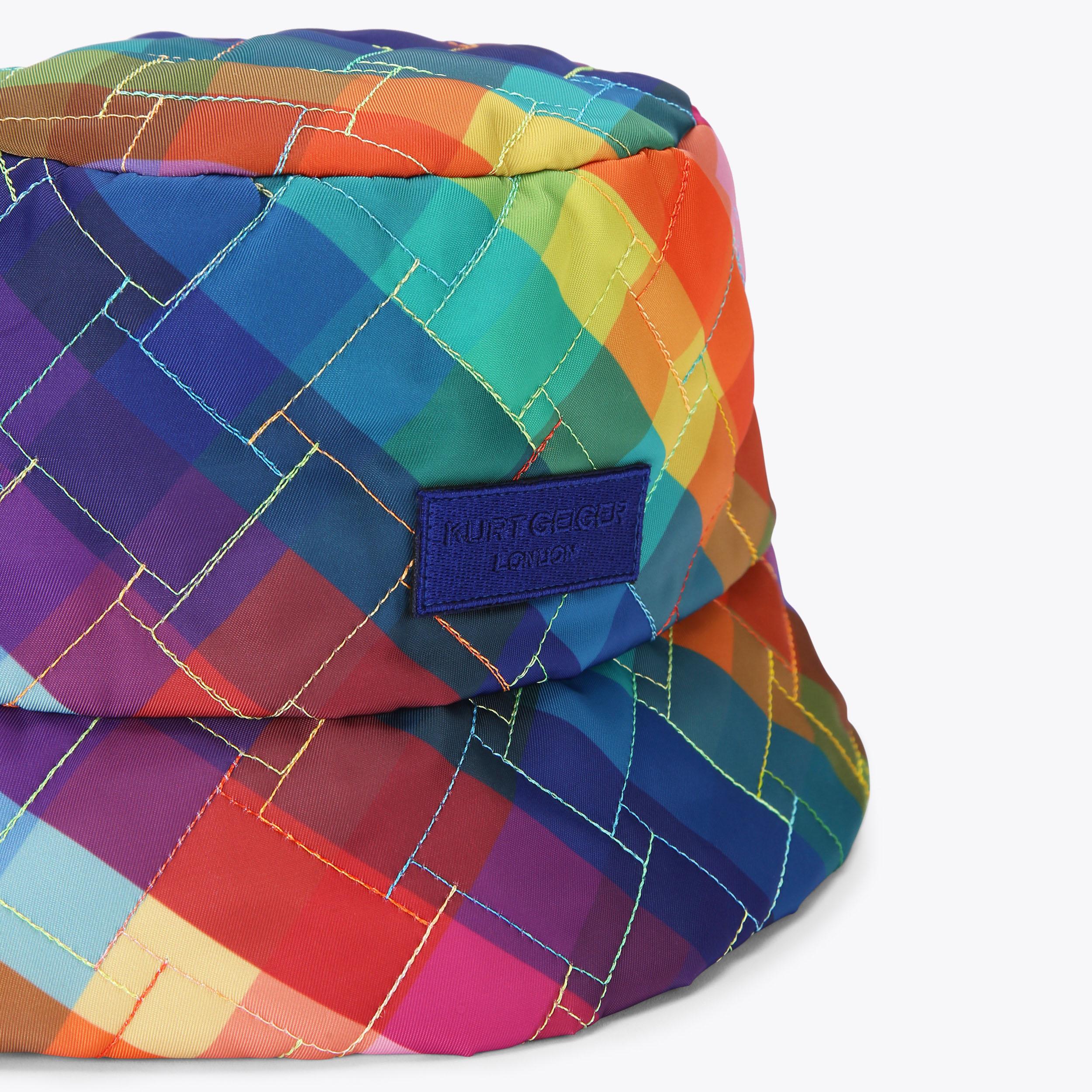 KENSINGTON BUCKET HAT Rainbow Pixel Bucket Hat by KURT