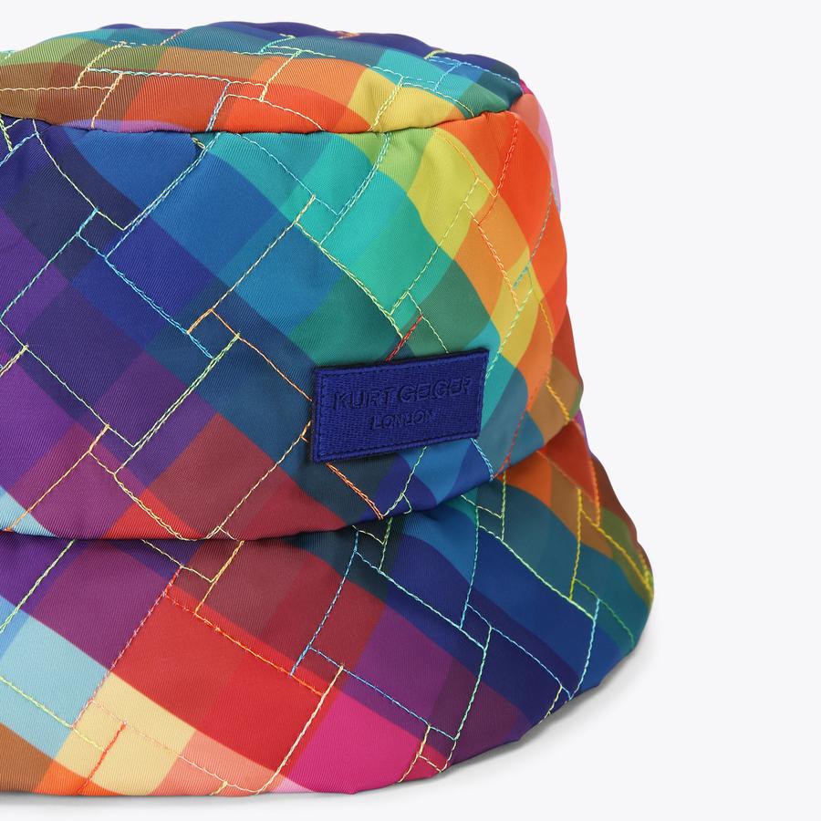 小物 rbgabt225 KENSINGTON BUCKET HAT Rainbow Pixel Bucket Hat by KURT