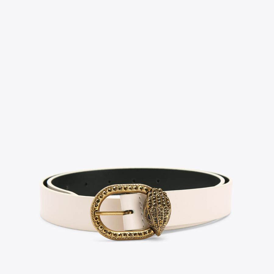 MAYFAIR 30 BELT Bone Leather Belt by KURT GEIGER LONDON display picture 3