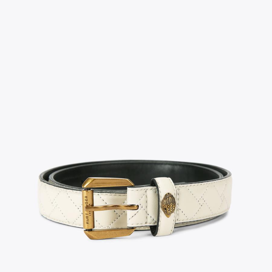 KENSINGTON 30 BELT Bone Leather Belt by KURT GEIGER LONDON display picture 2