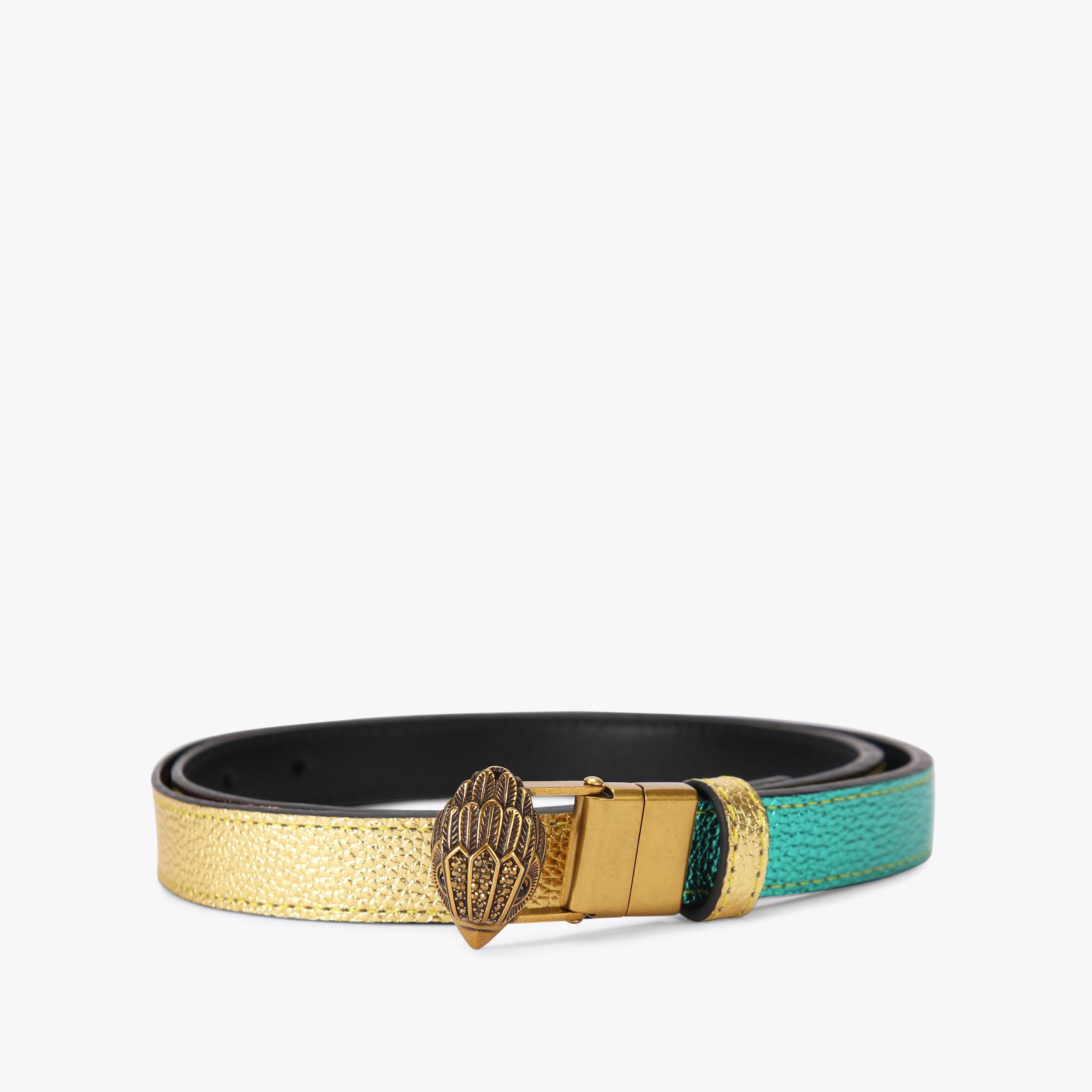 REVERSIBLE 20 EAGLE BELT Leather Rainbow Belt by KURT GEIGER 
