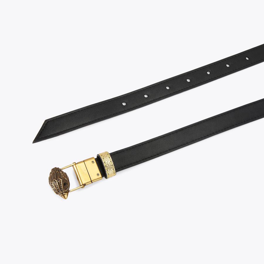REVERSIBLE 20 EAGLE BELT Leather Rainbow Belt by KURT GEIGER