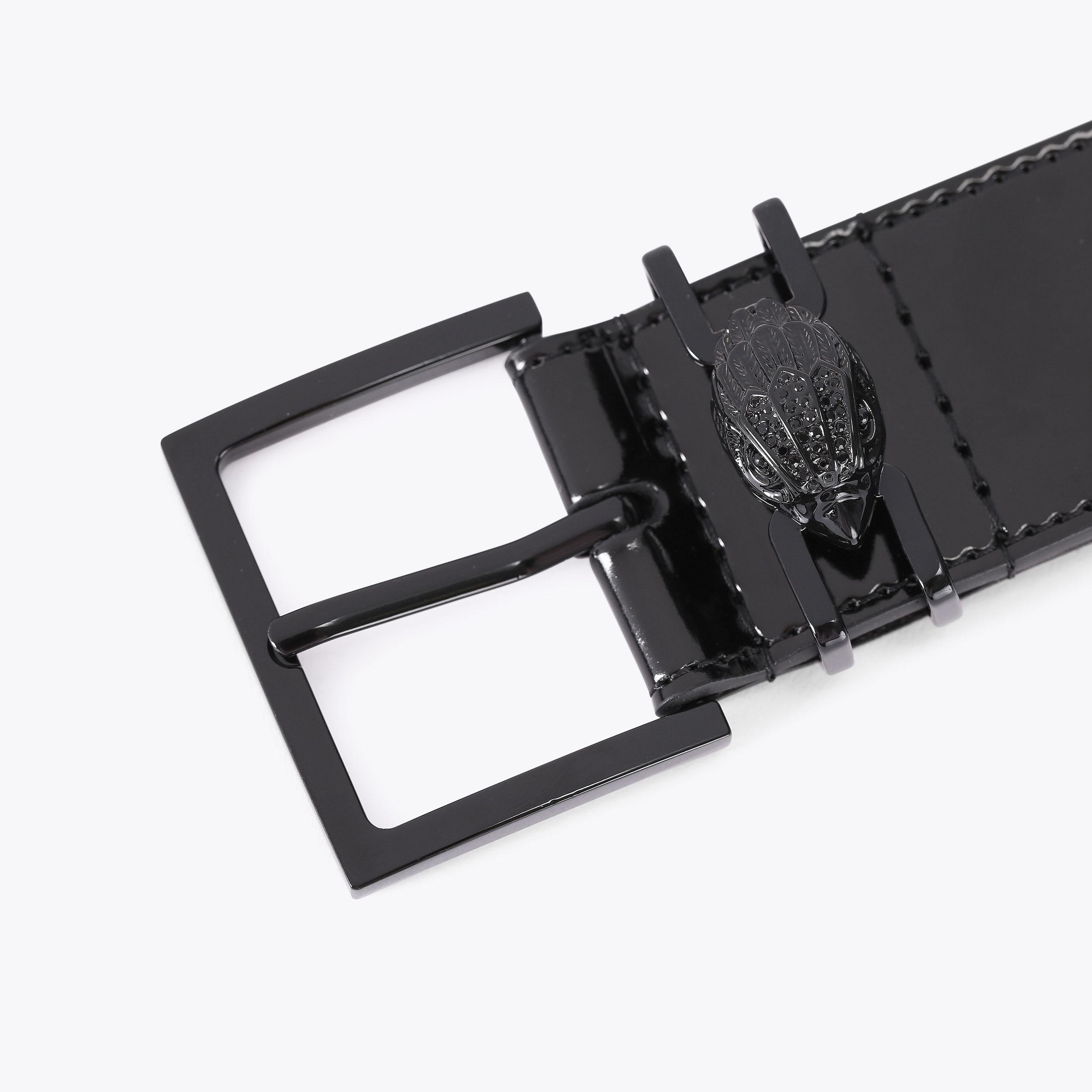 Shoreditch 40 Black Leather Belt | Kurt Geiger