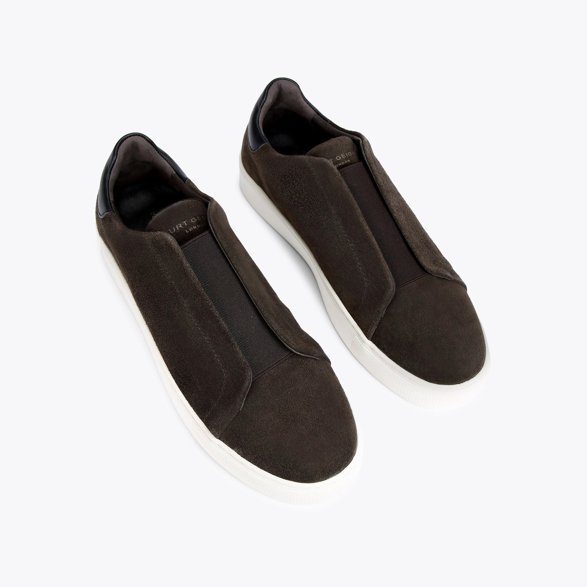 Kurt Geiger Men’s Nude London Lennon Slip On Suede Sneaker Size 41.5 US 8.5 Designer Shoes & Accessories For Men & Women | Kurt Geiger main image 3