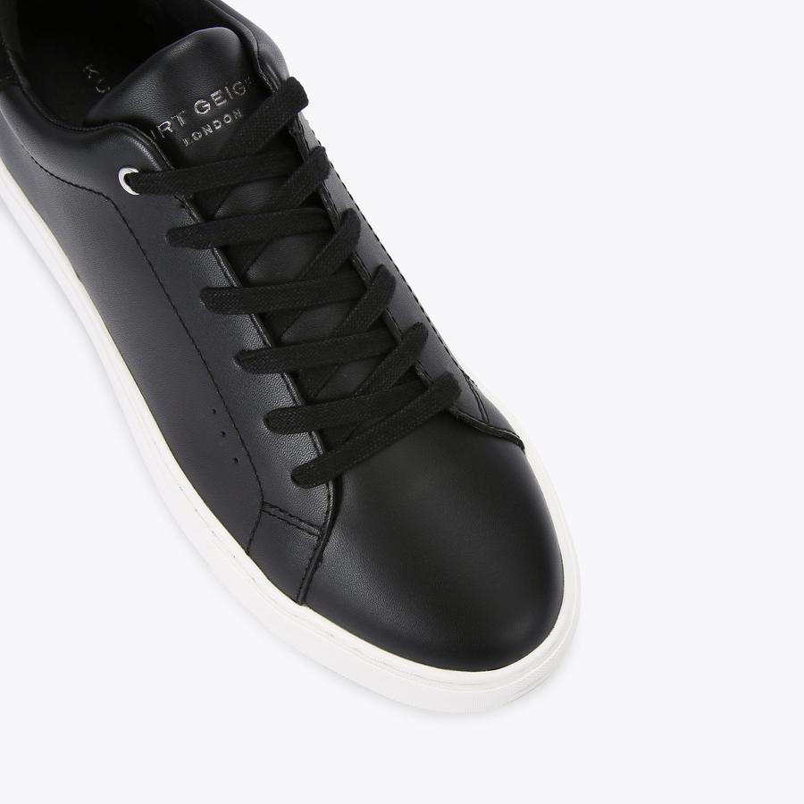 LANEY2 Black Leather Chunky Sneakers by KURT GEIGER LONDON