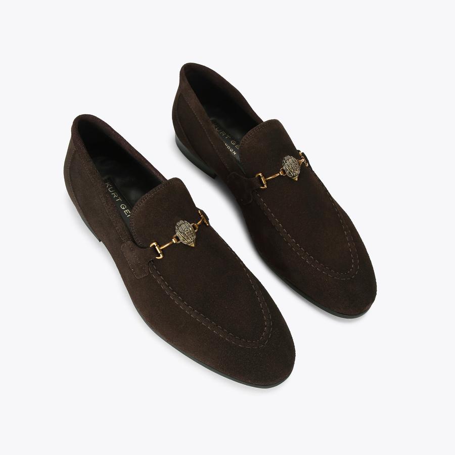 ALISTAIR Brown suede loafer by KURT GEIGER LONDON display picture 1