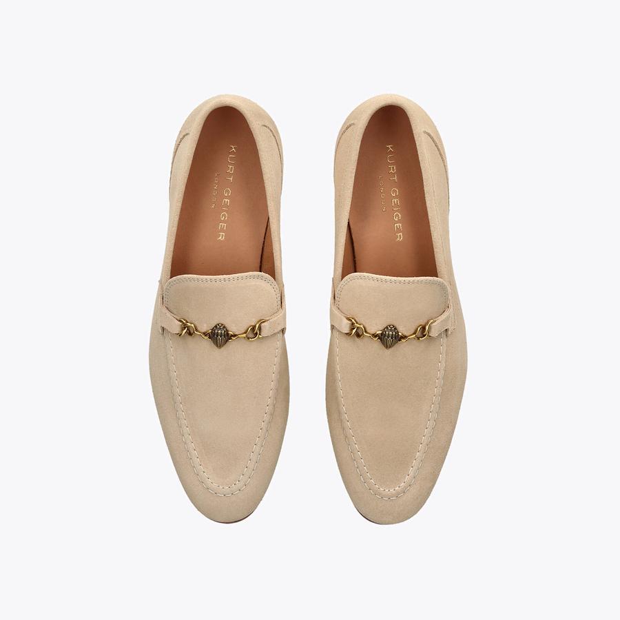 ALISTAIR beige suede loafer by KURT GEIGER LONDON display picture 3