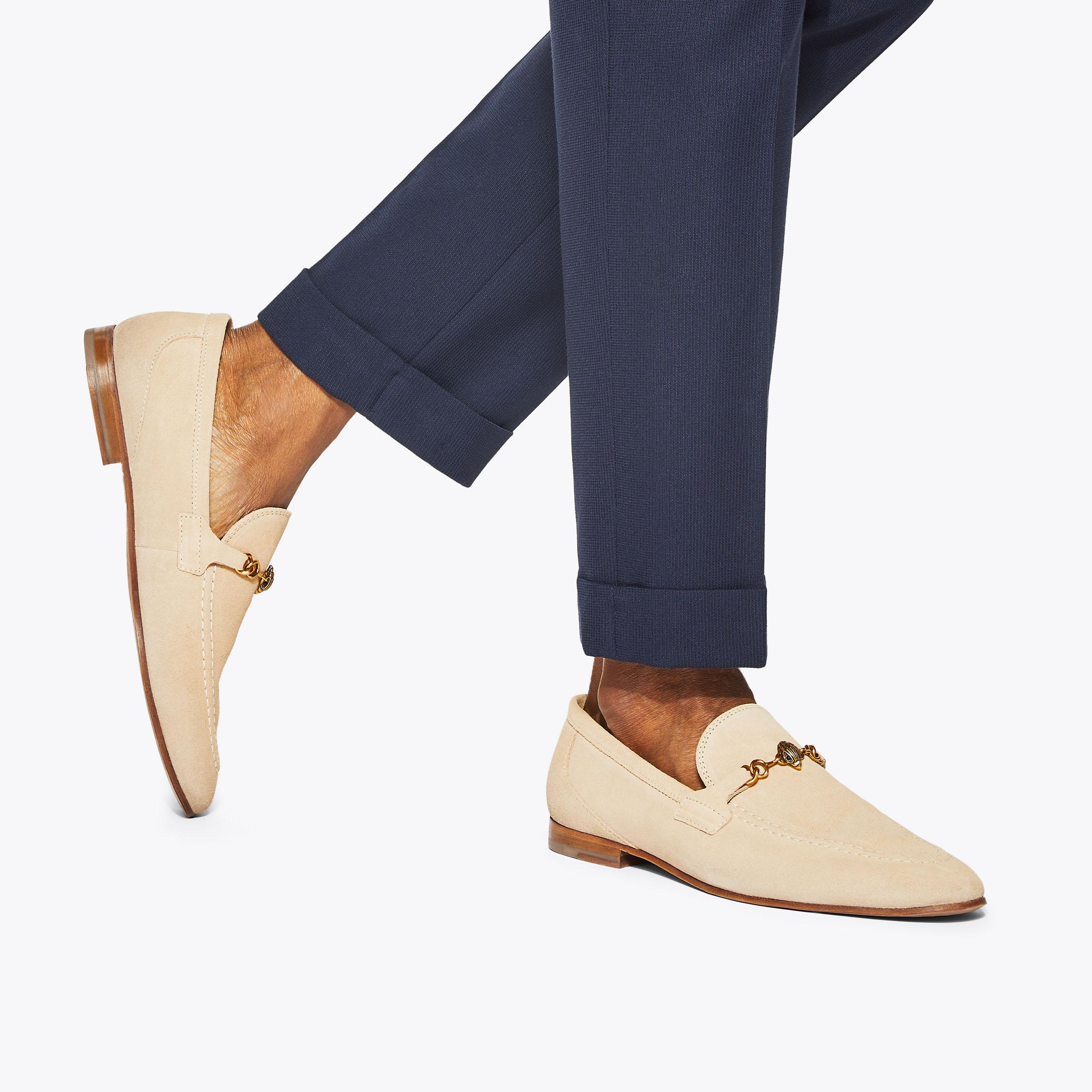 牡丹12 ALISTAIR beige suede loafer by KURT GEIGER LONDON