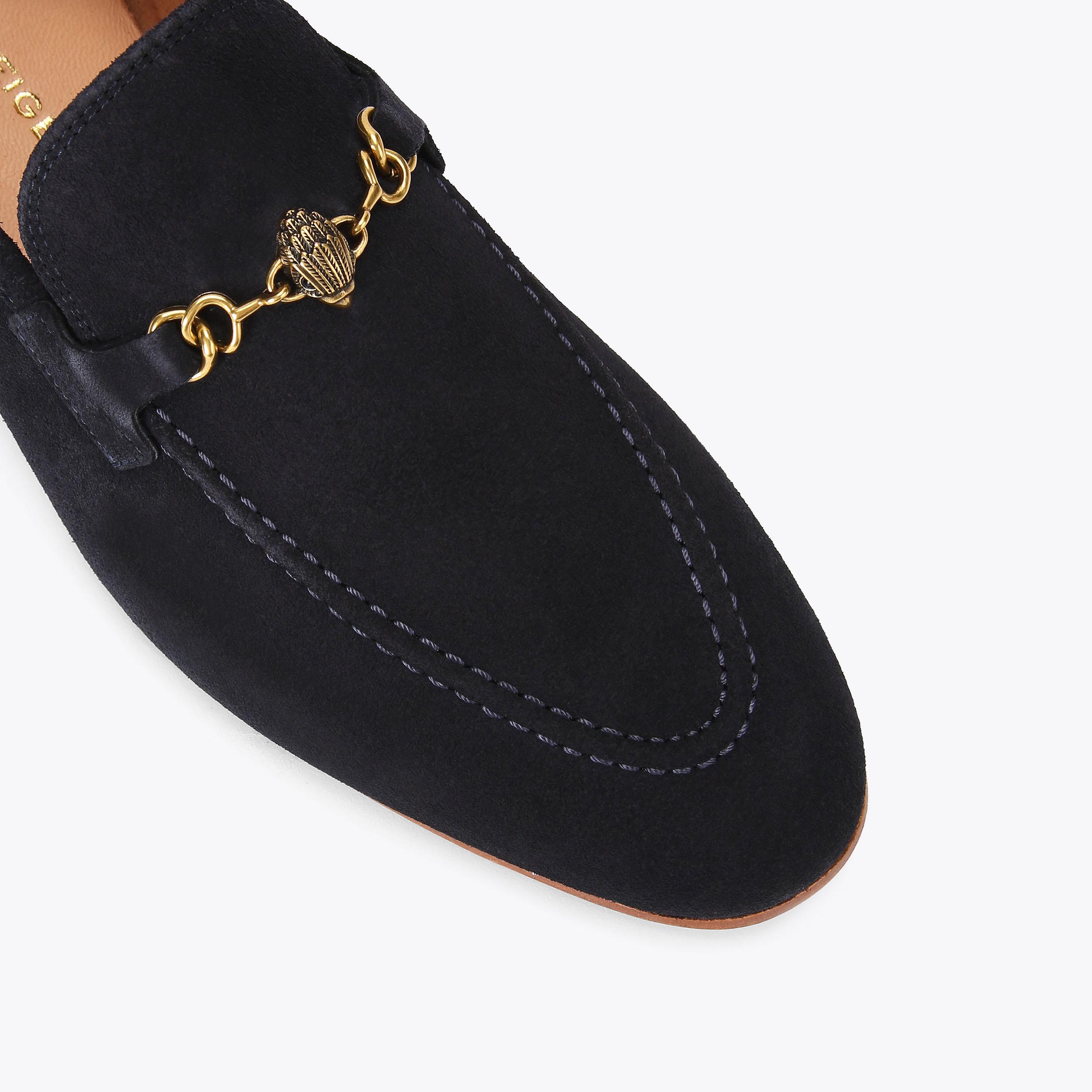Kurt Geiger Men\'s Navy Suede Slip-On Loafers RYAN - KG KURT GEIGER Casuals main image 4