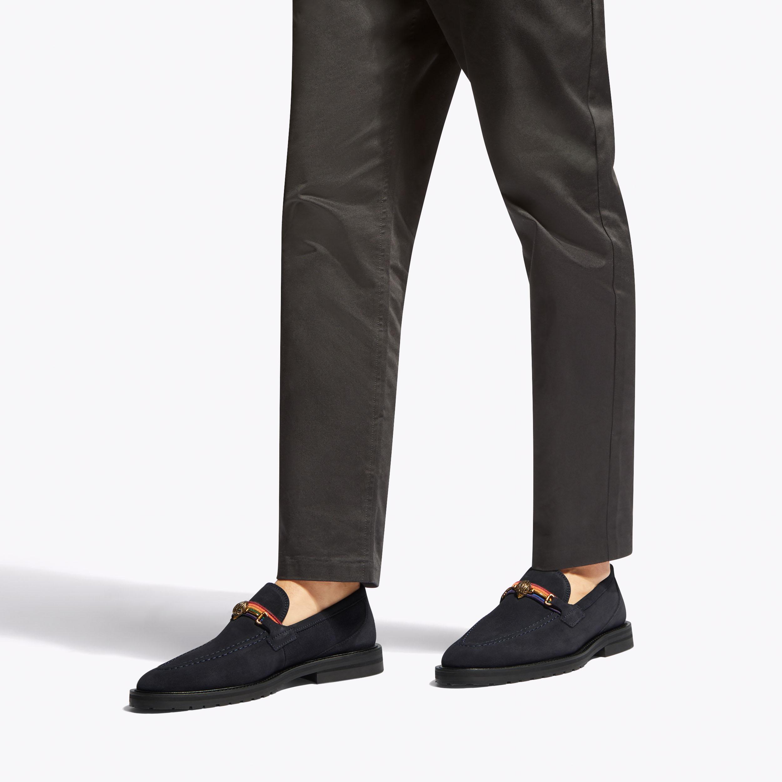 BATES LOAFER Navy Suede Slip On Loafer by KURT GEIGER LONDON display picture 1