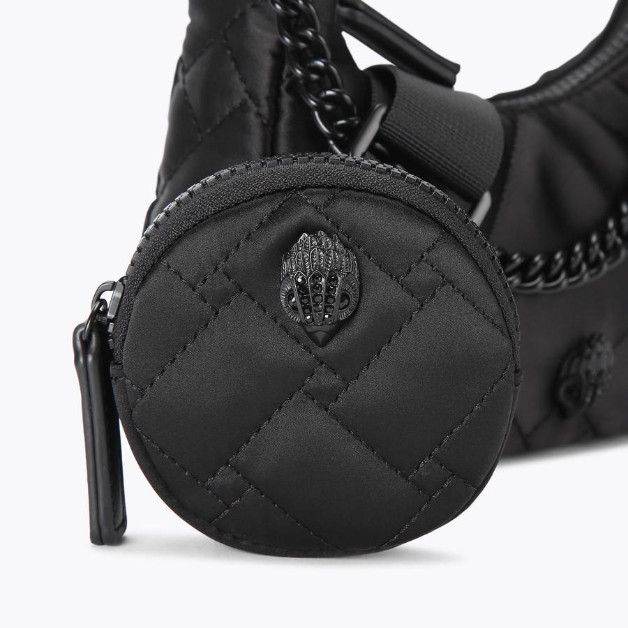 ★TOUT Y EST★ Feathers Quilted Cross Body Bag AGTB138715 50 Haute Shore | Sporty Pewter Quilted Puffer Crossbody Bag
