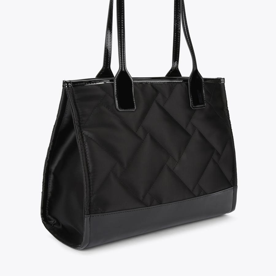 RECYCLED SQ SM SHOPPER DR Black Drench Shopper Tote by KURT