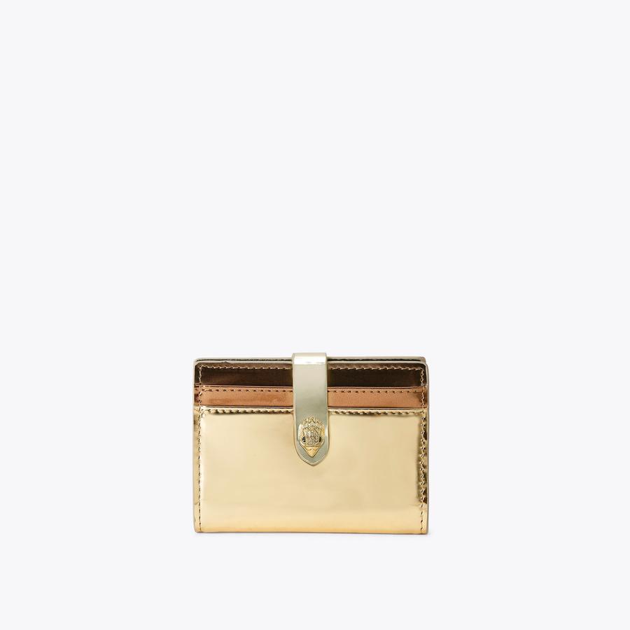 MULTI CARD KENSINGTON Gold Snap Wallet by KURT GEIGER LONDON