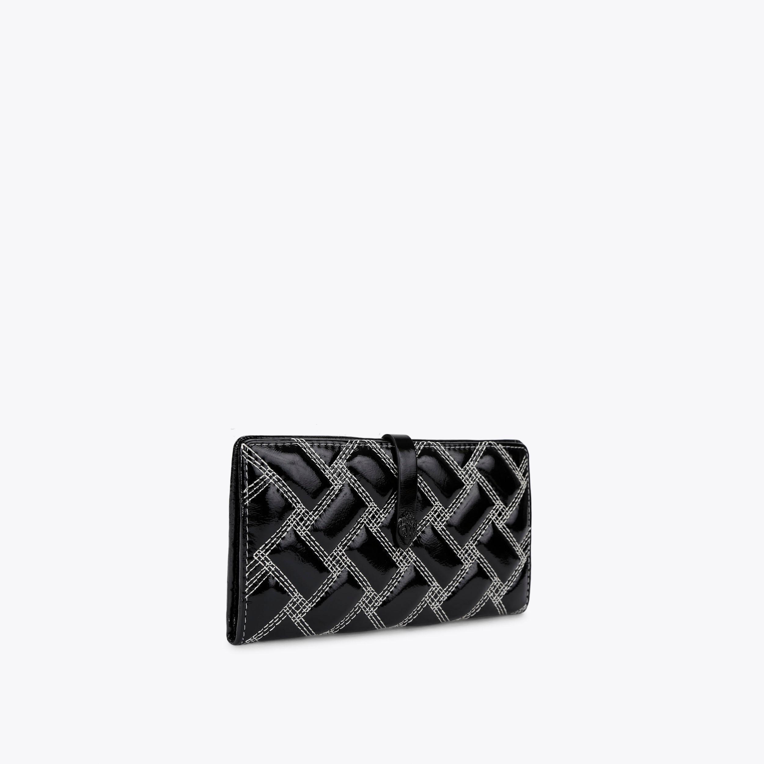 キーケース・キーリング Karactor Patchwork Denim Card Wallet Vintage Black Designer fashion, Seoul-fully created | W Concept