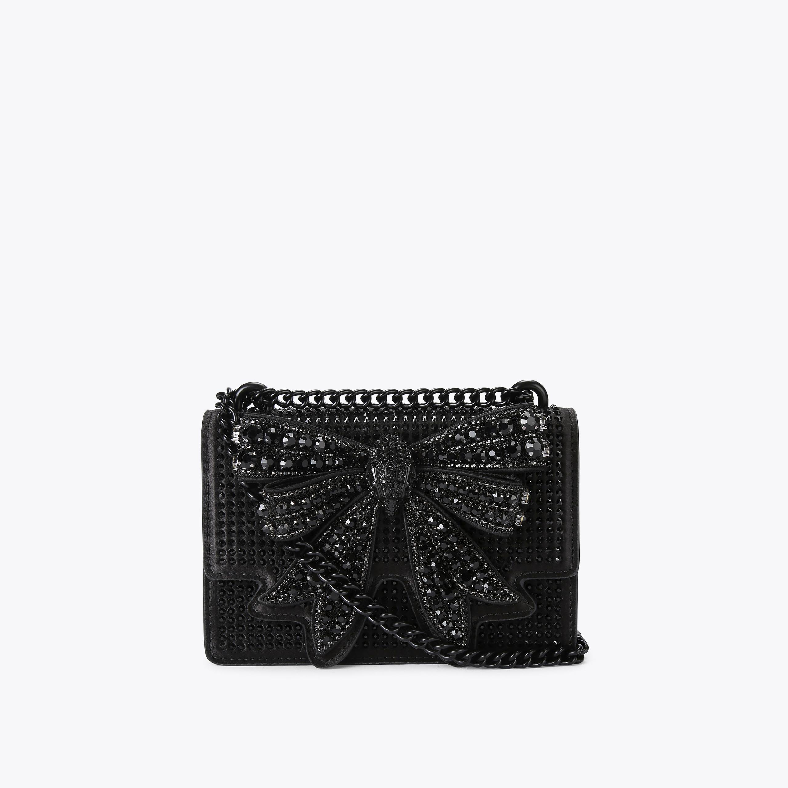 Black bow purse hot sale