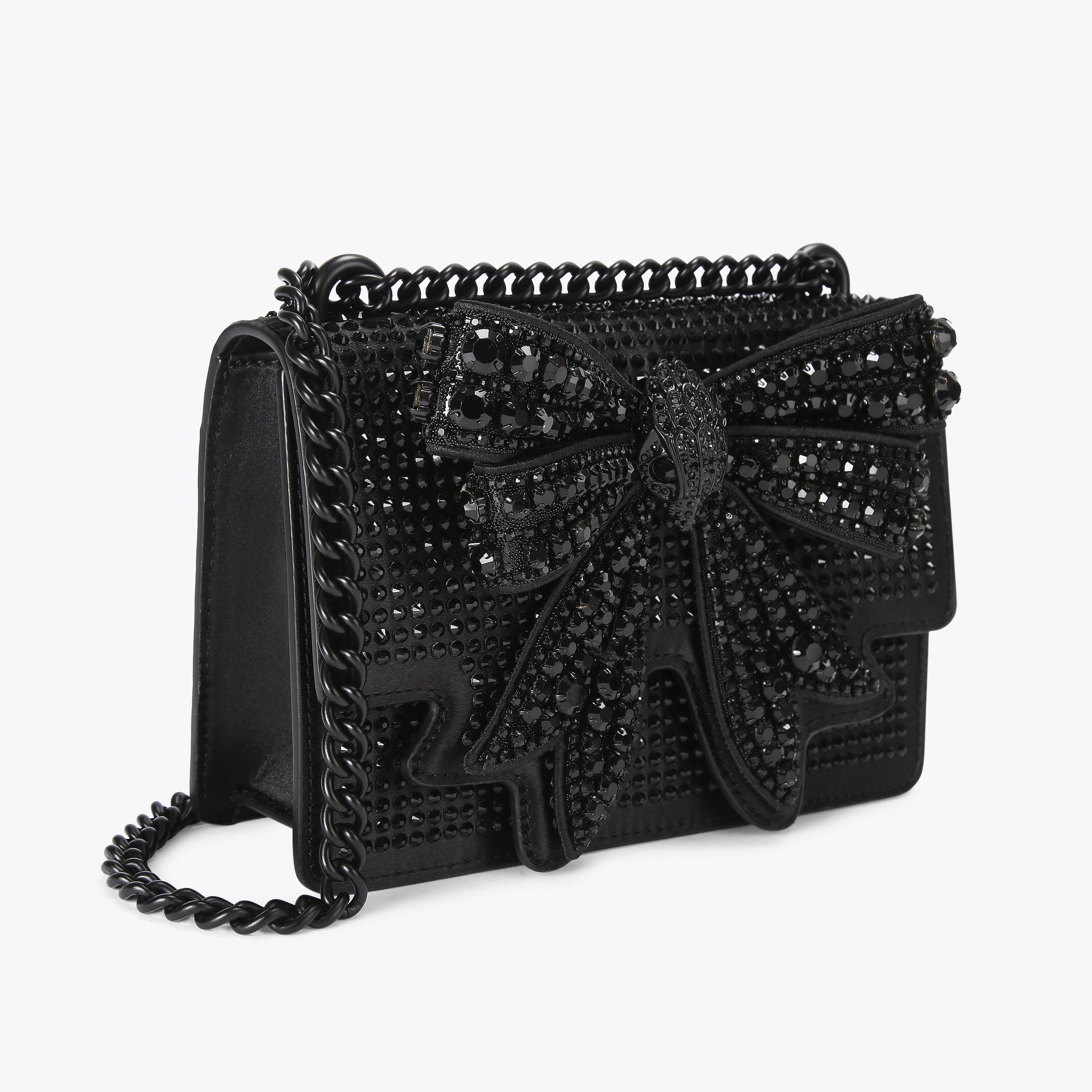 Black purse with bow new arrivals