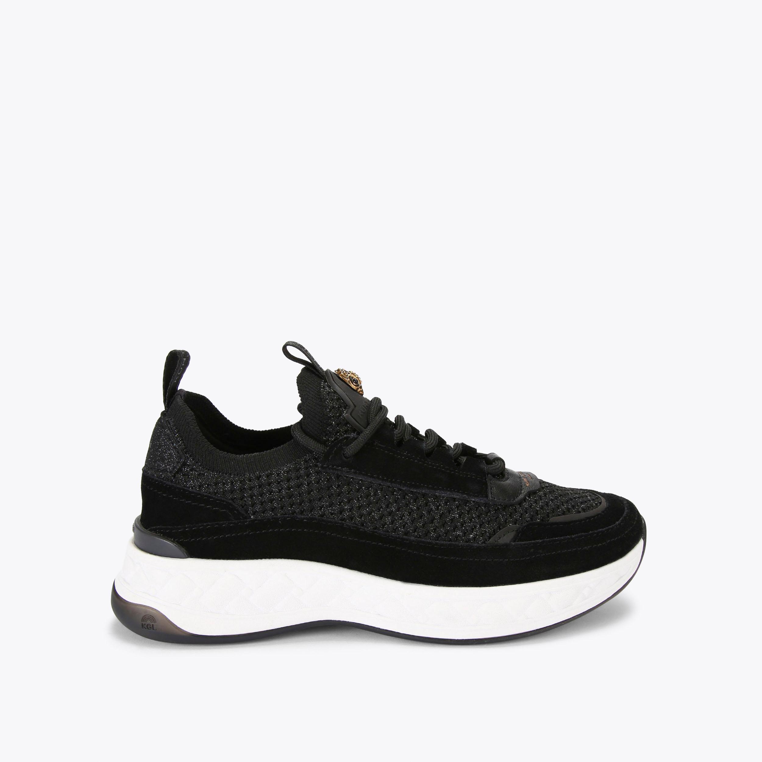 カートジェイガー Kurt Geiger Womens Ludo Black Fashion Sneakers