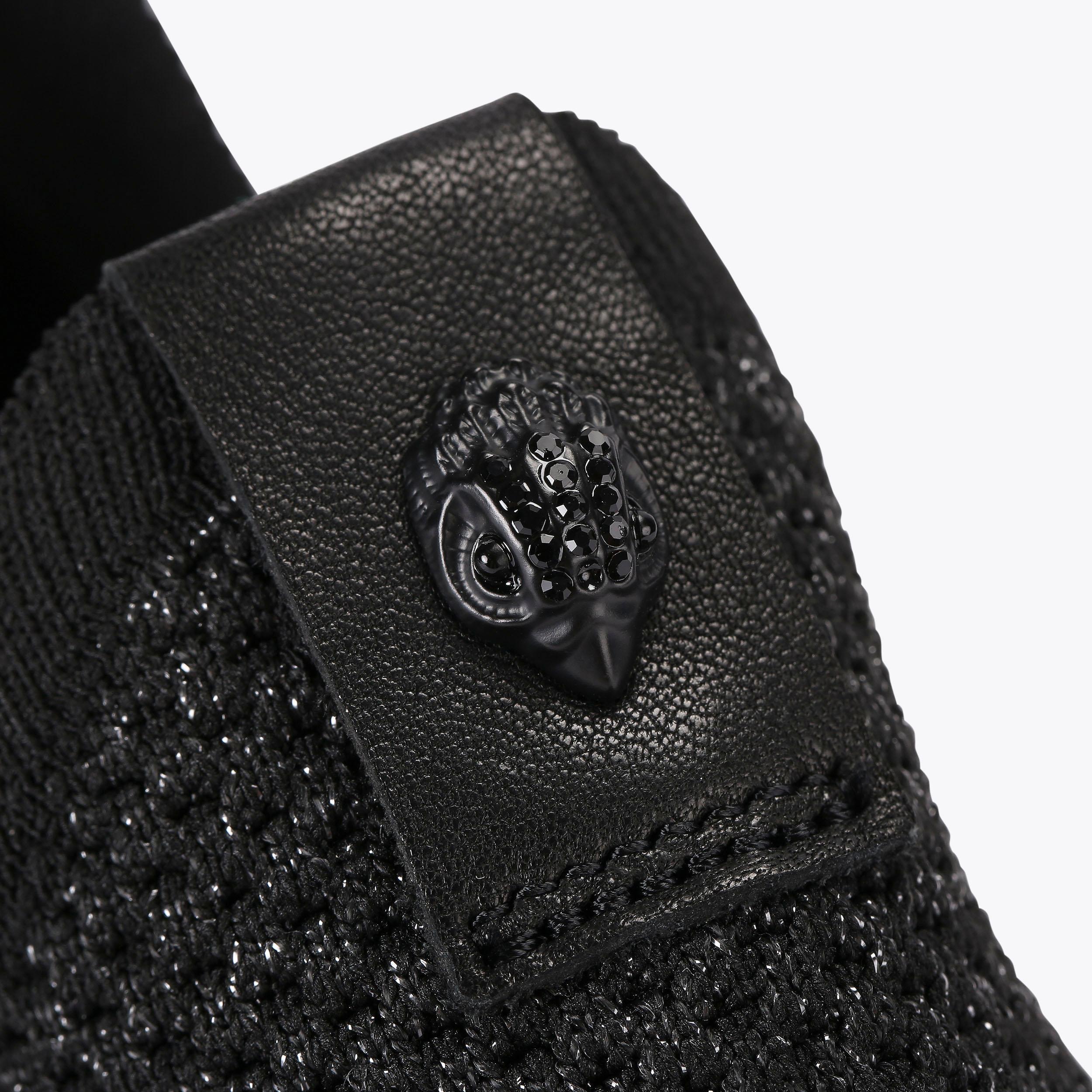 KENSINGTON KNIT SLIP ON Black Slip-On Sneaker by KURT GEIGER LONDON