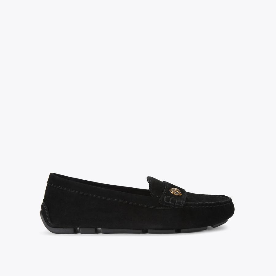 EAGLE DRIVER Black Suede Loafers by KURT GEIGER LONDON display picture 2