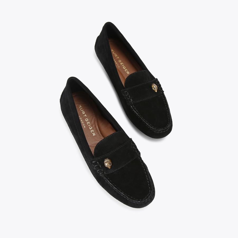 EAGLE DRIVER Black Suede Loafers by KURT GEIGER LONDON display picture 1