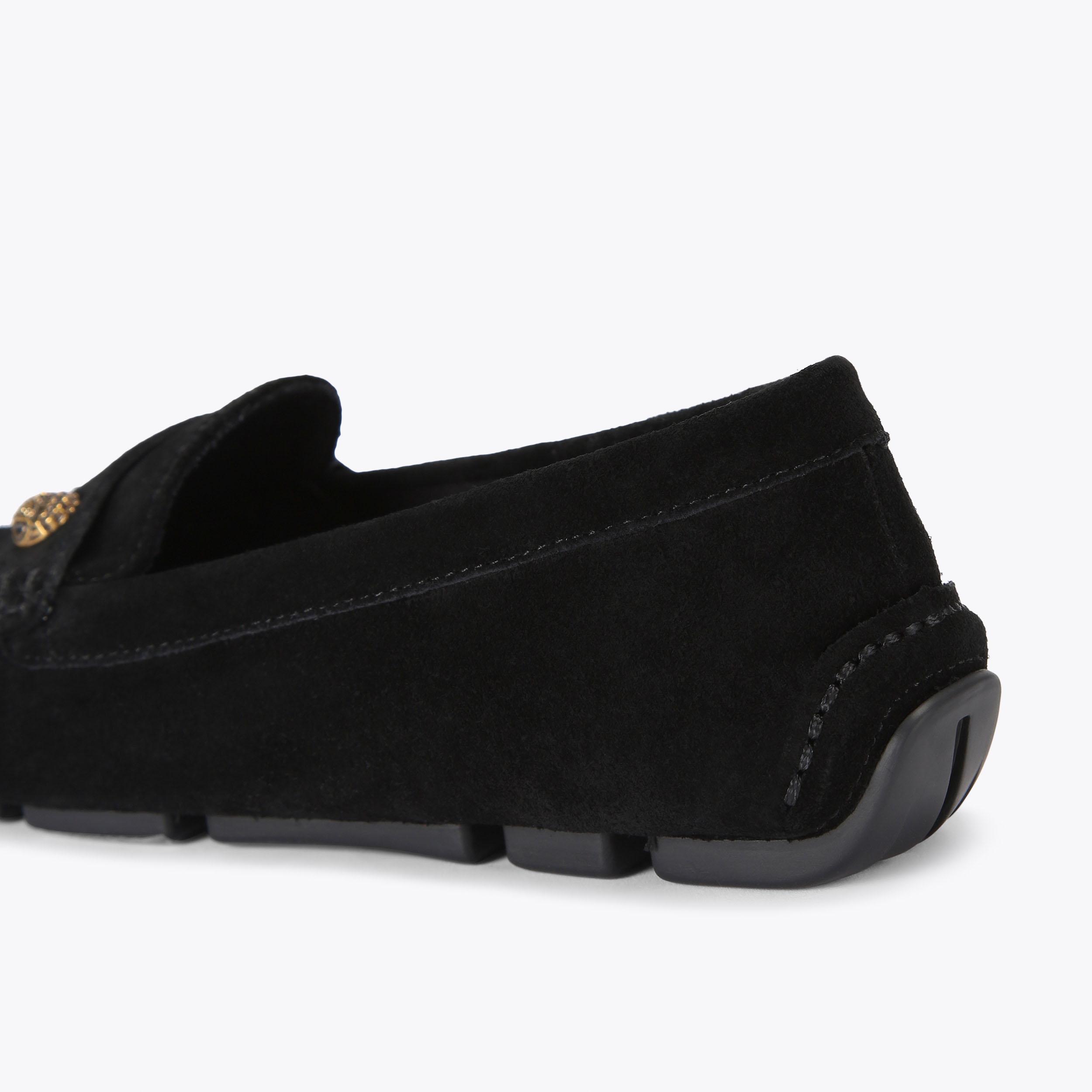 EAGLE DRIVER Black Suede Loafers by KURT GEIGER LONDON