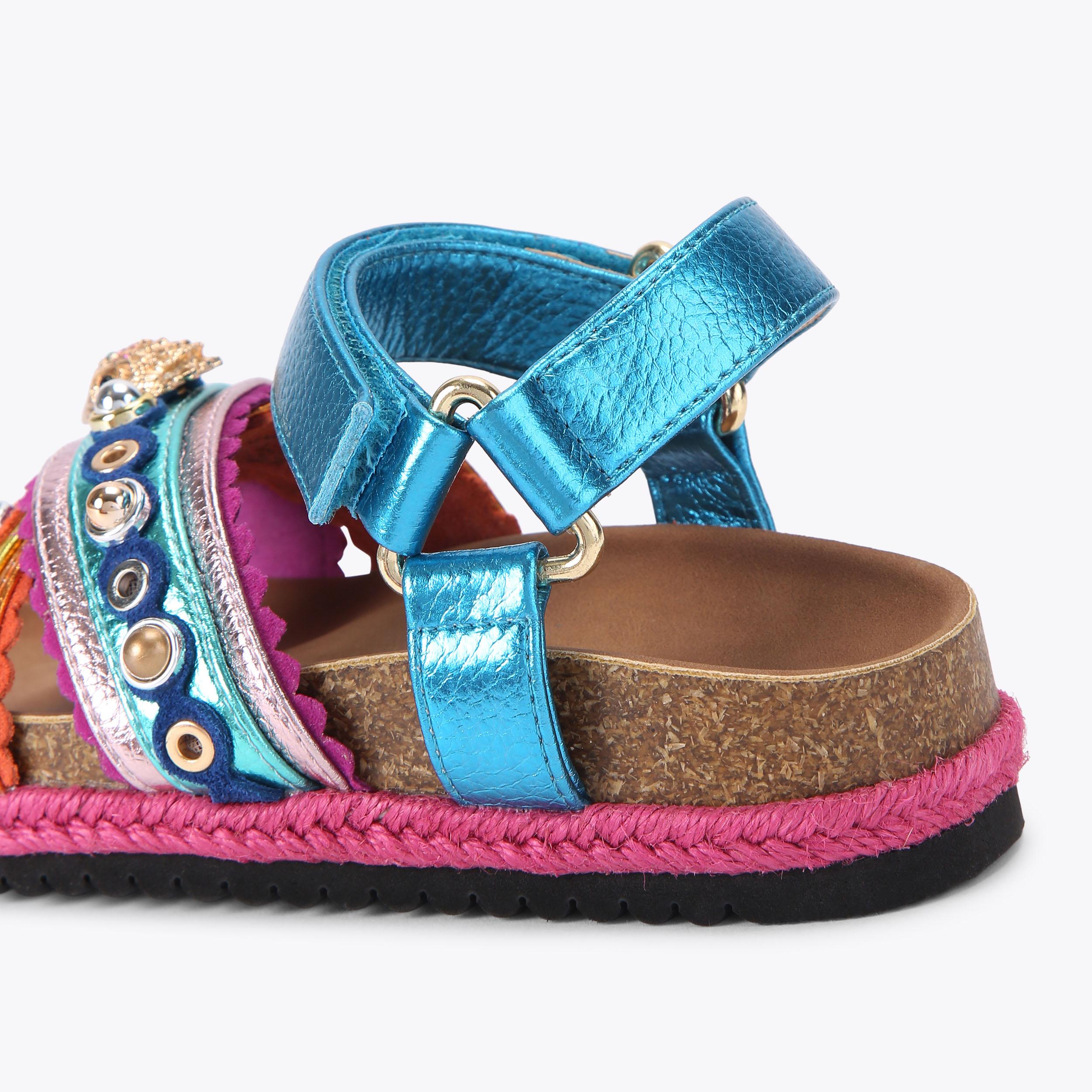 MINI KENSINGTON ESPADRILL Multi Other Leather Suede Mini