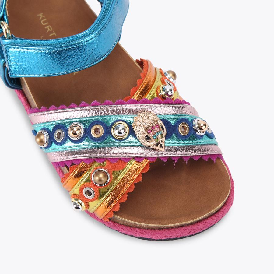 MINI KENSINGTON ESPADRILL Multi Other Leather Suede Mini