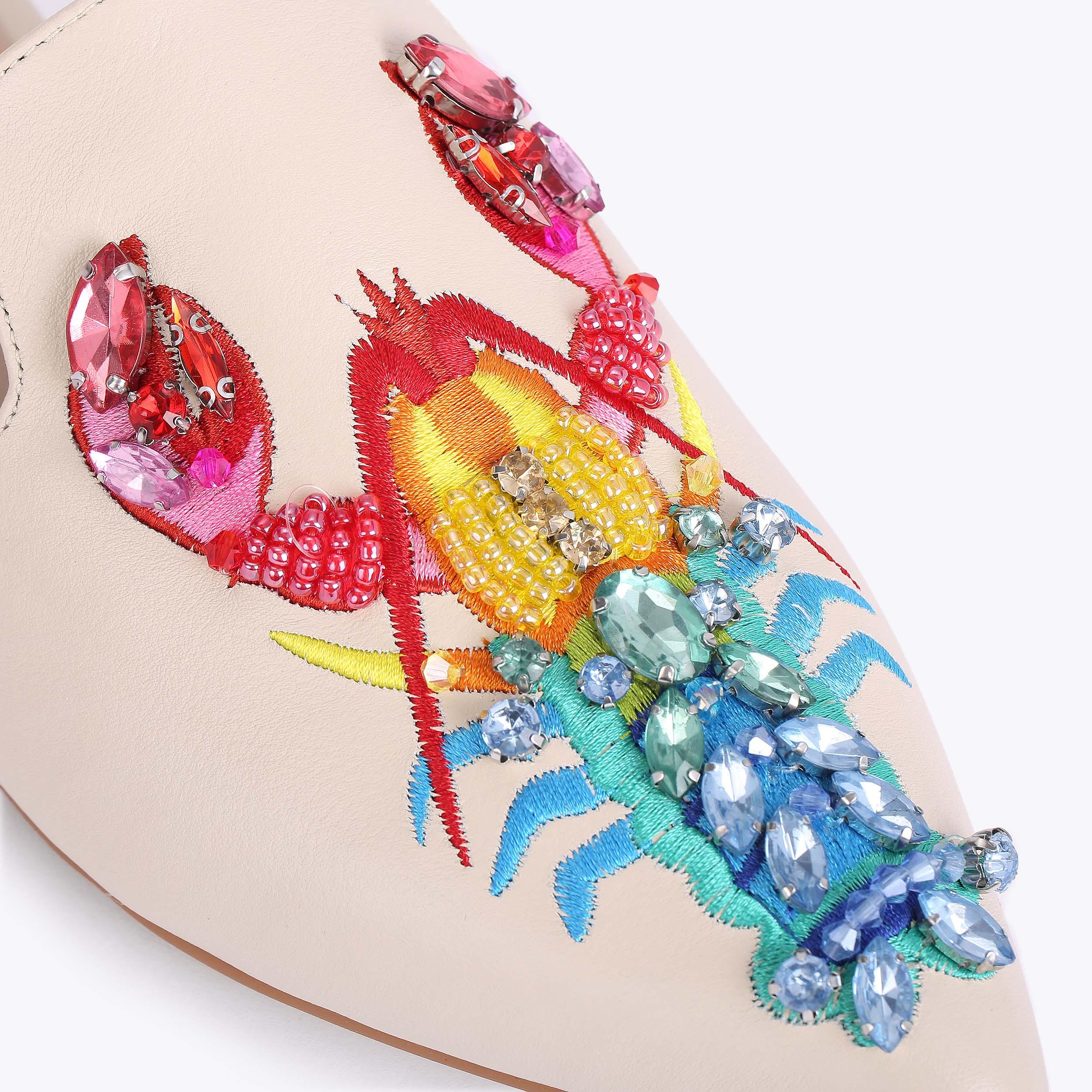 OTTER Flat Slip On Rainbow Lobster Mules by KURT GEIGER LONDON