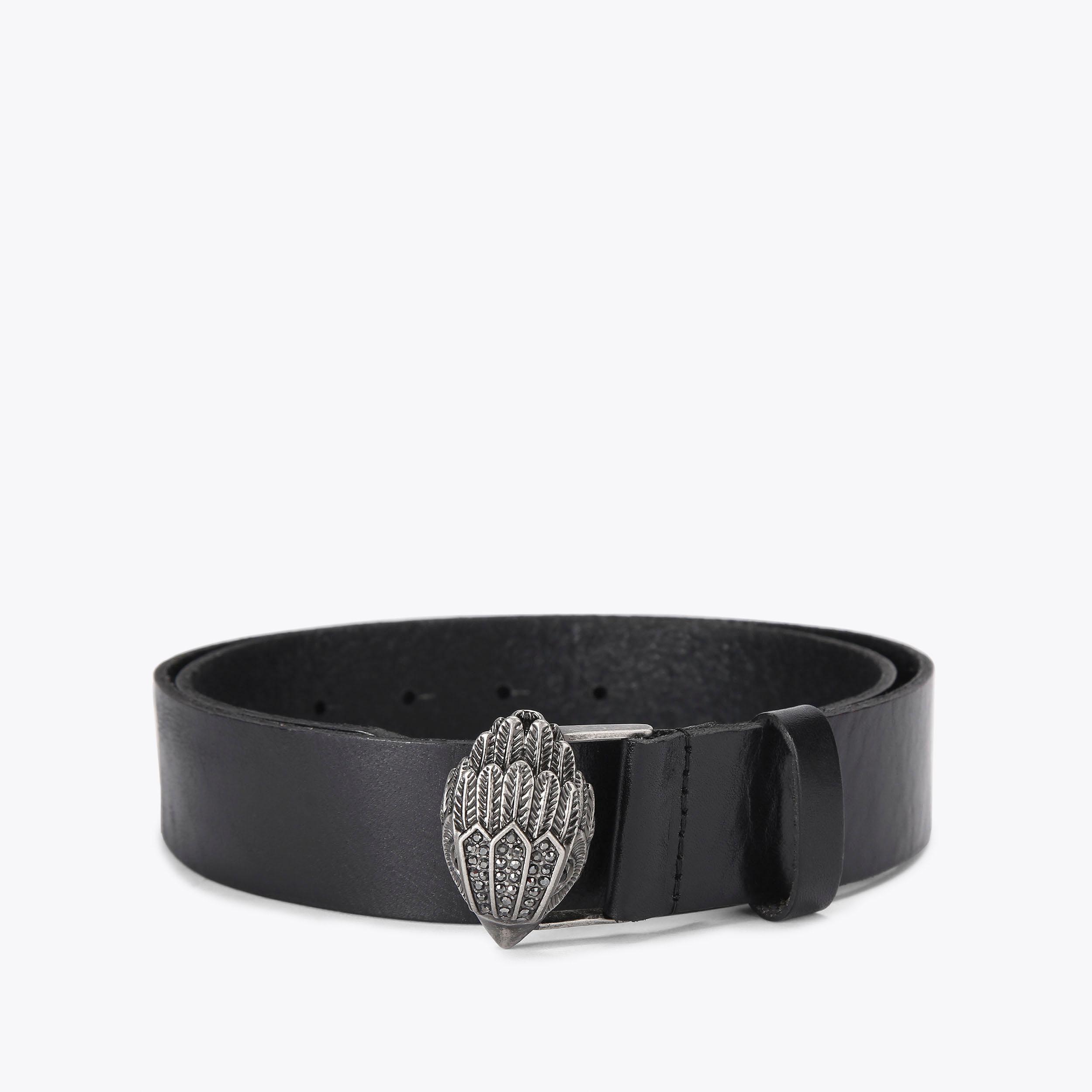 Kurt Geiger Black Leather Belt. S-M sm-kensington-beltbag-dr-black  main image 4