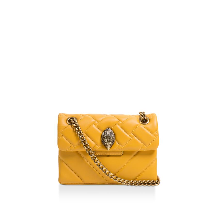 MINI KENSINGTON X BAG Yellow Quilted Leather Mini Bag by