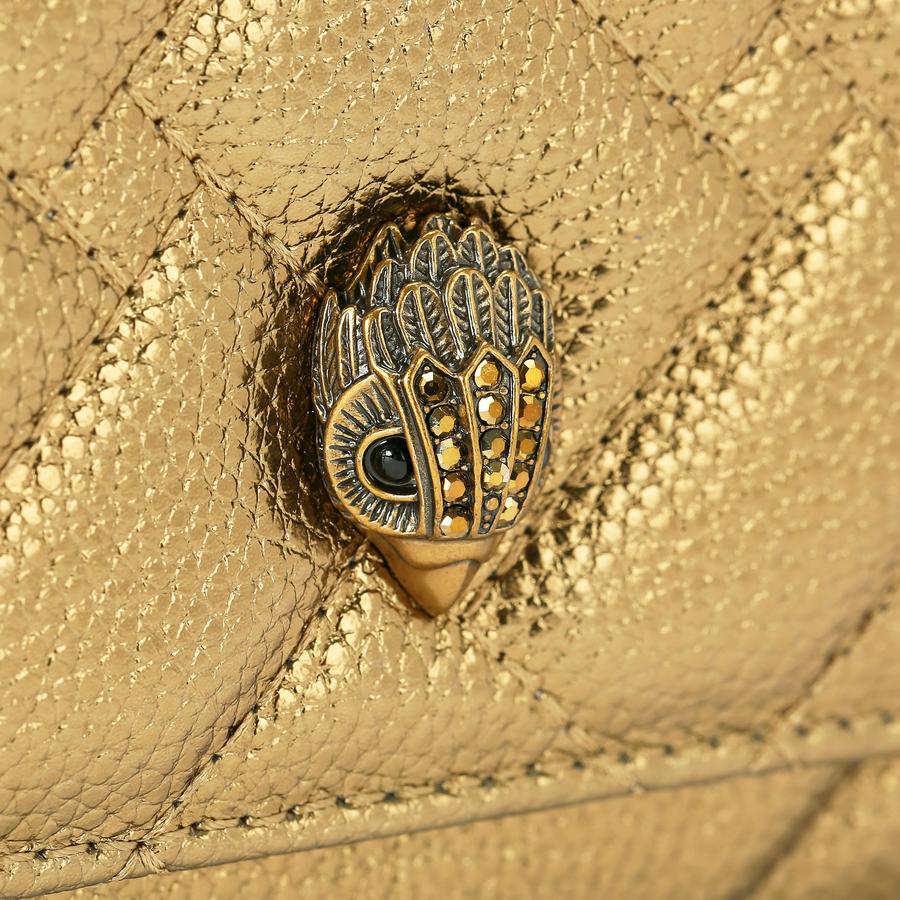 EXTRA MINI KENSINGTON Gold Cross Body Purse by KURT GEIGER LONDON