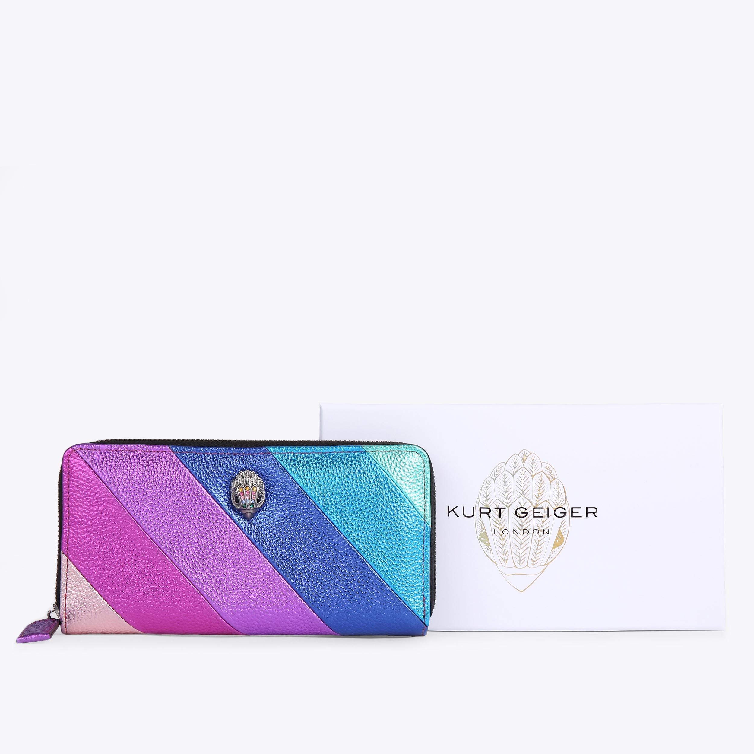 Kurt top Geiger multicolor wallet leather zip around