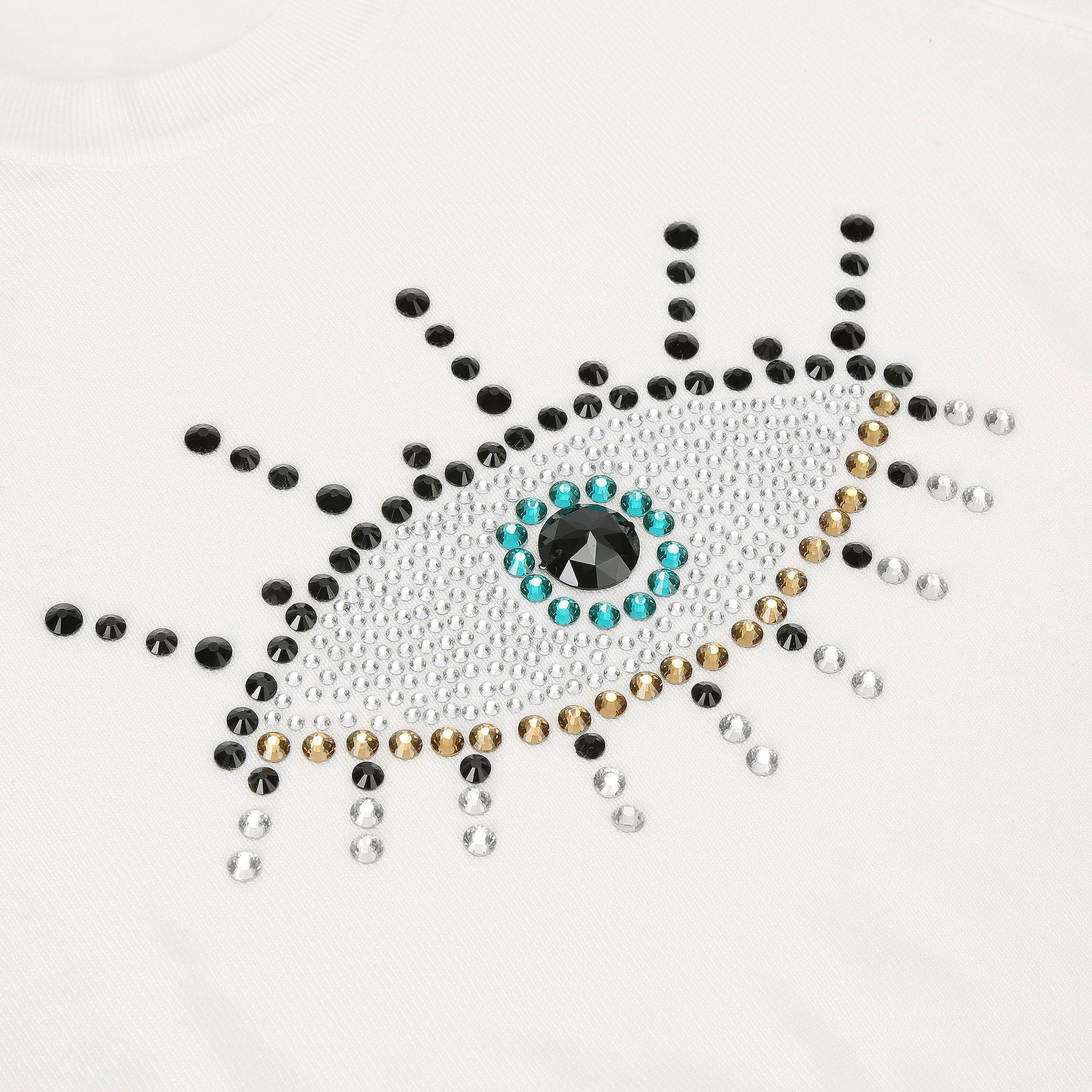 EVIL EYE JUMPER Bone Knitted Sweater by KURT GEIGER LONDON