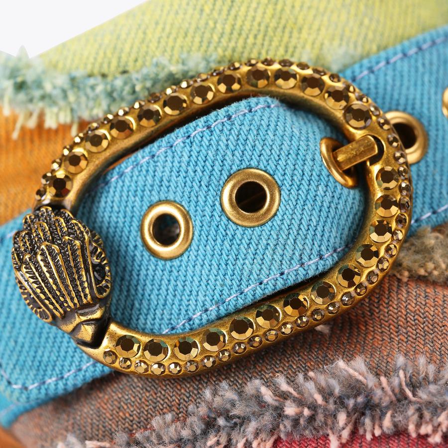 Mayfair Denim Rainbow Clogs | Kurt Geiger