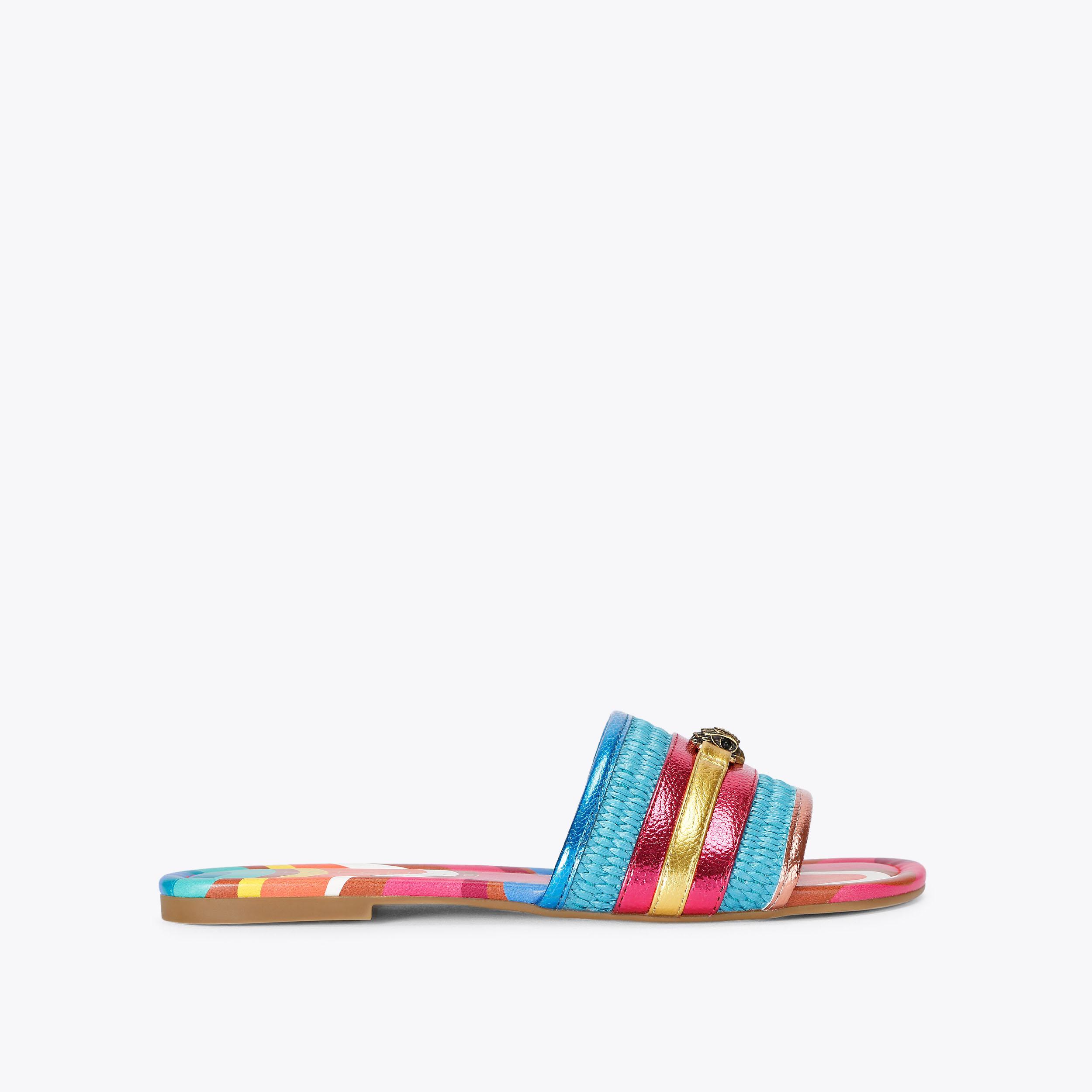 Southbank Flat Sandal - multi-colored