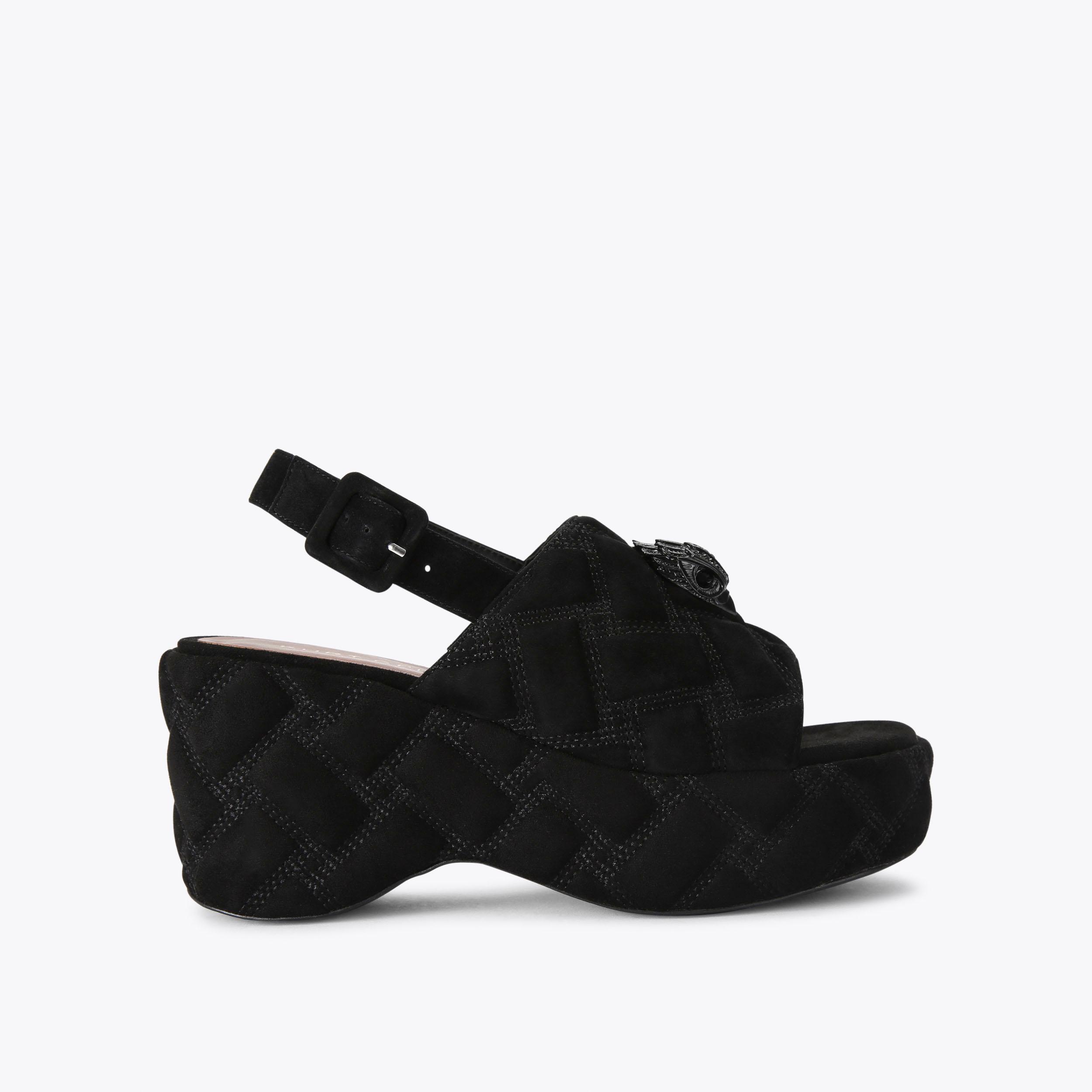 Kurt geiger best sale black wedges