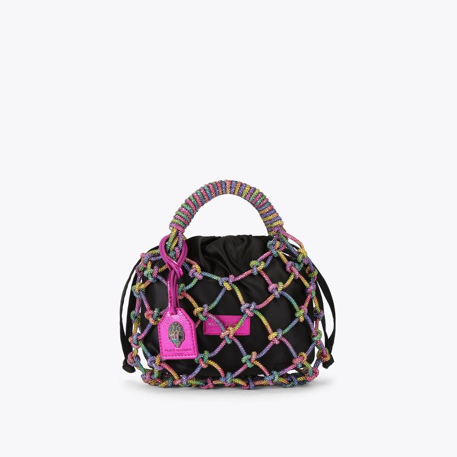 SM MACRAME CRYSTAL BAG Rainbow Crystal Bag by KURT GEIGER LONDON