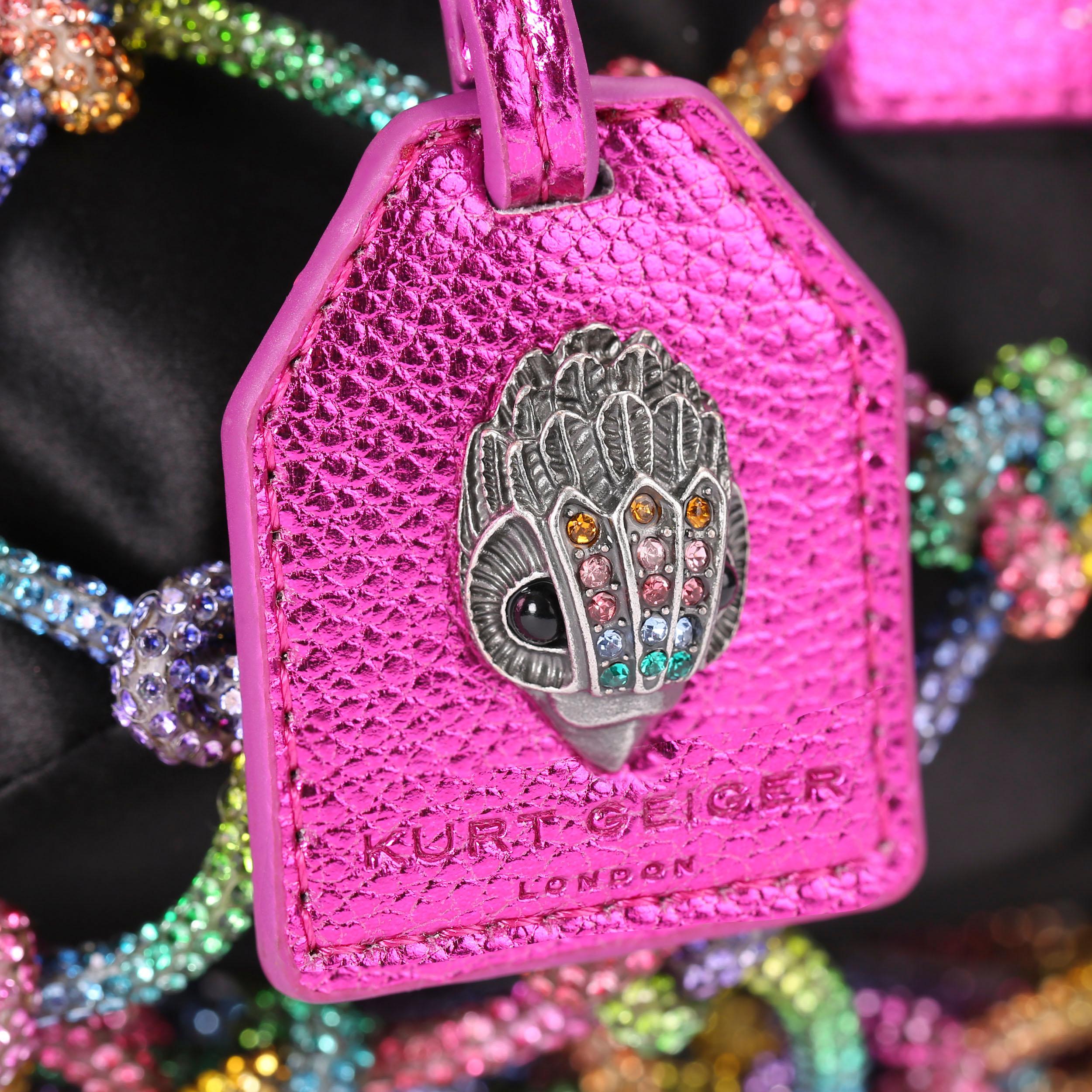 SM MACRAME CRYSTAL BAG Rainbow Crystal Bag by KURT GEIGER LONDON