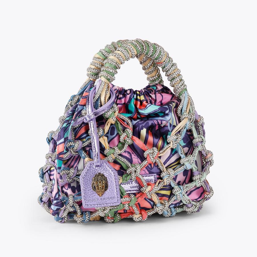 Small Macrame Crystal Bag