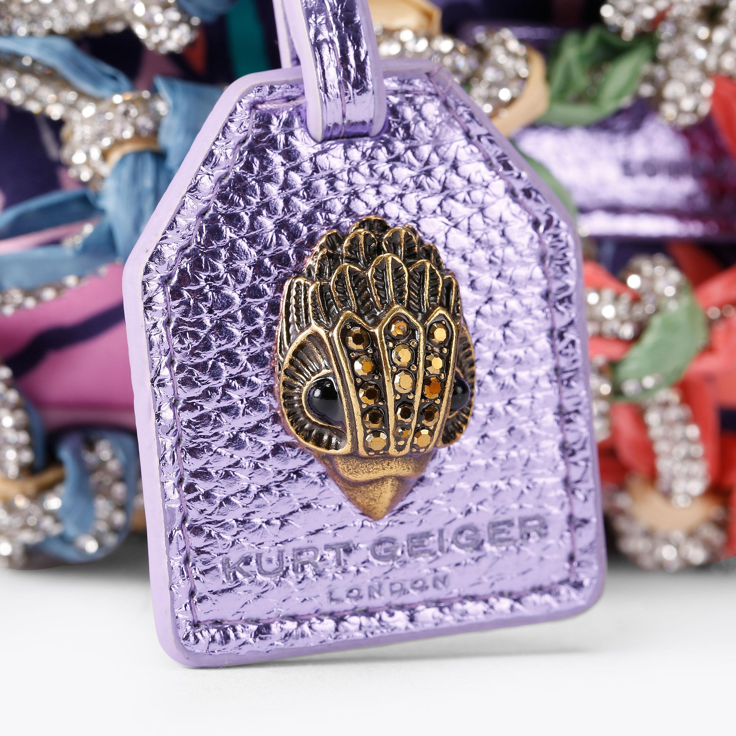 SM MACRAME CRYSTAL BAG Butterfly Printed Macrame Pouch Bag by Kurt