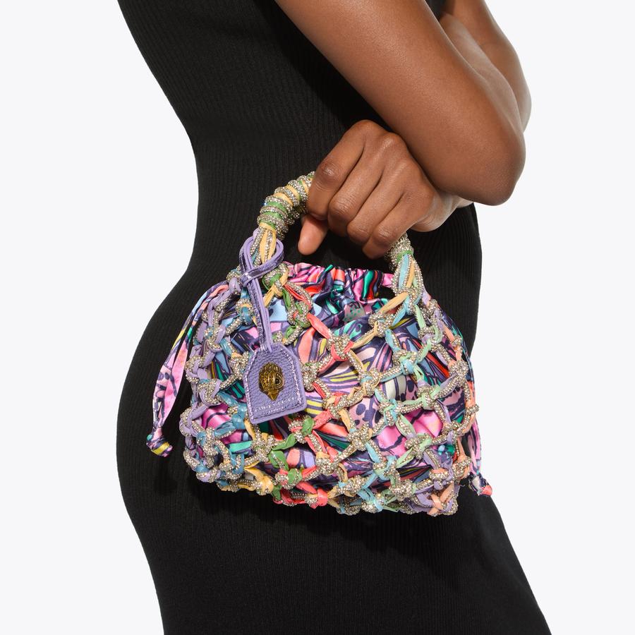 Small Macrame Crystal Bag