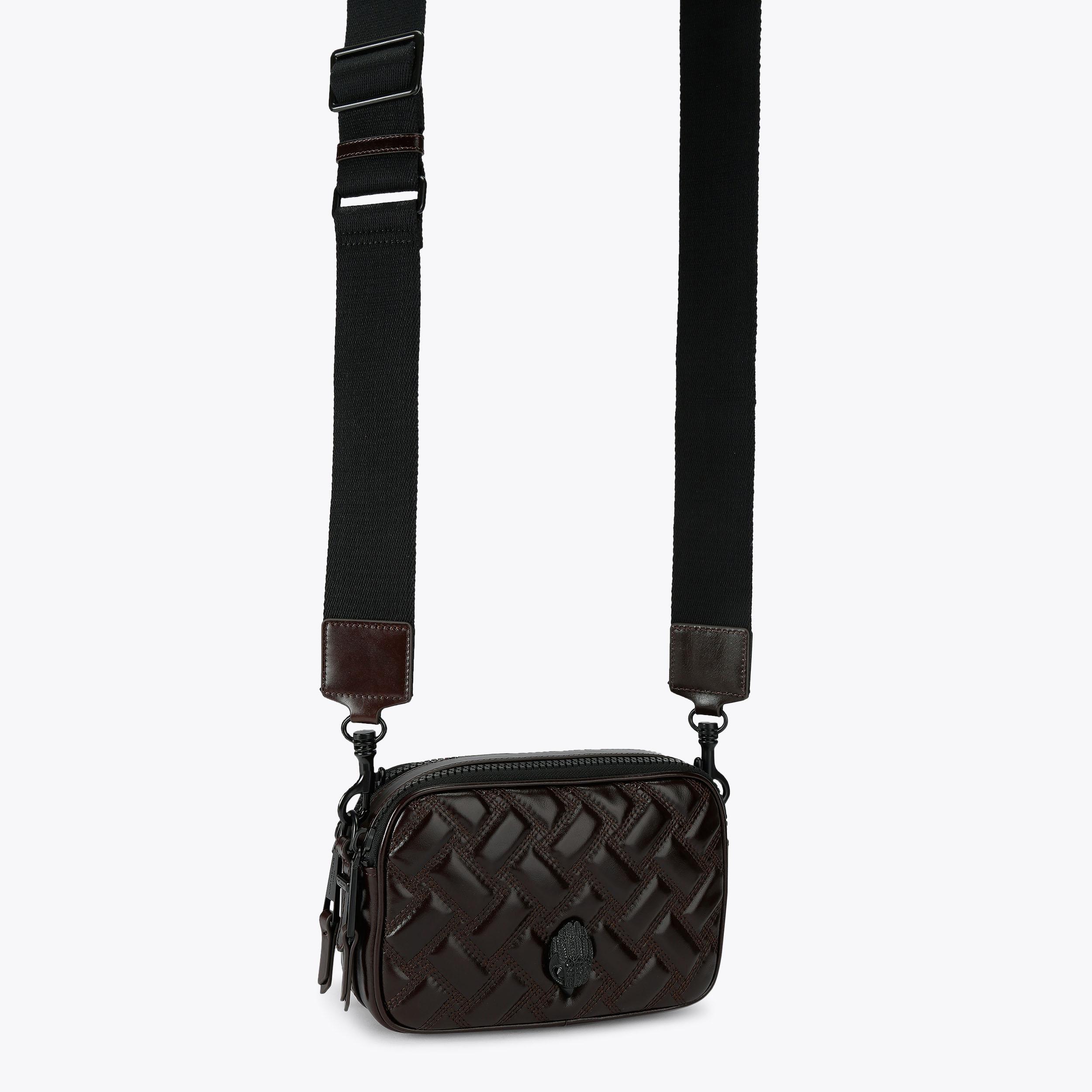 BLACKCOMMEdesGARCONS フィルタークロス シースルー コート 2ZIP KENSINGTON CAMERA Lambskin Leather Kensington Camera Bag by