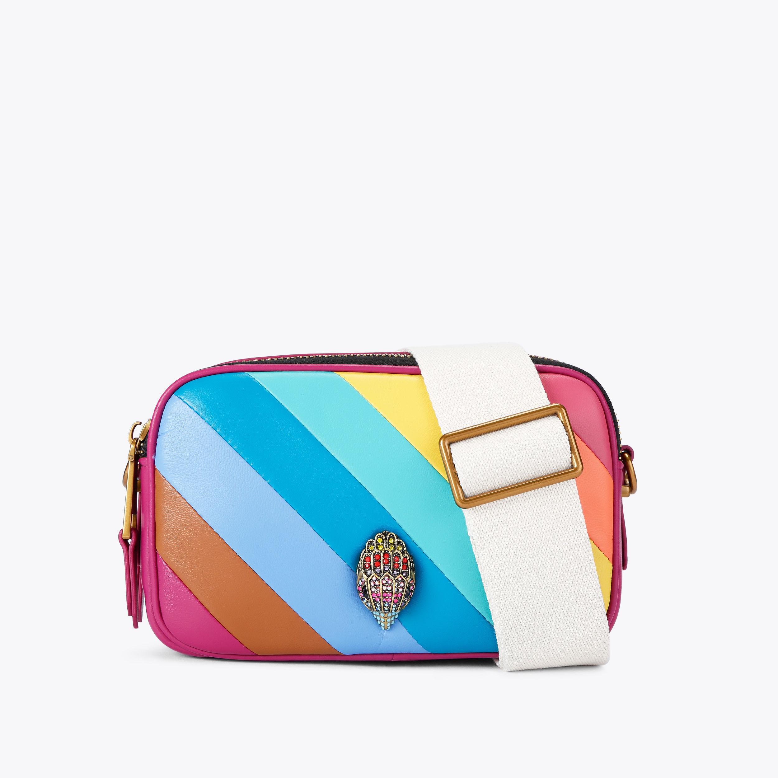 たぬき 希少 CAMERA KENSINGTON 2ZIP Pastel KURT by Bag Camera Stripe その他