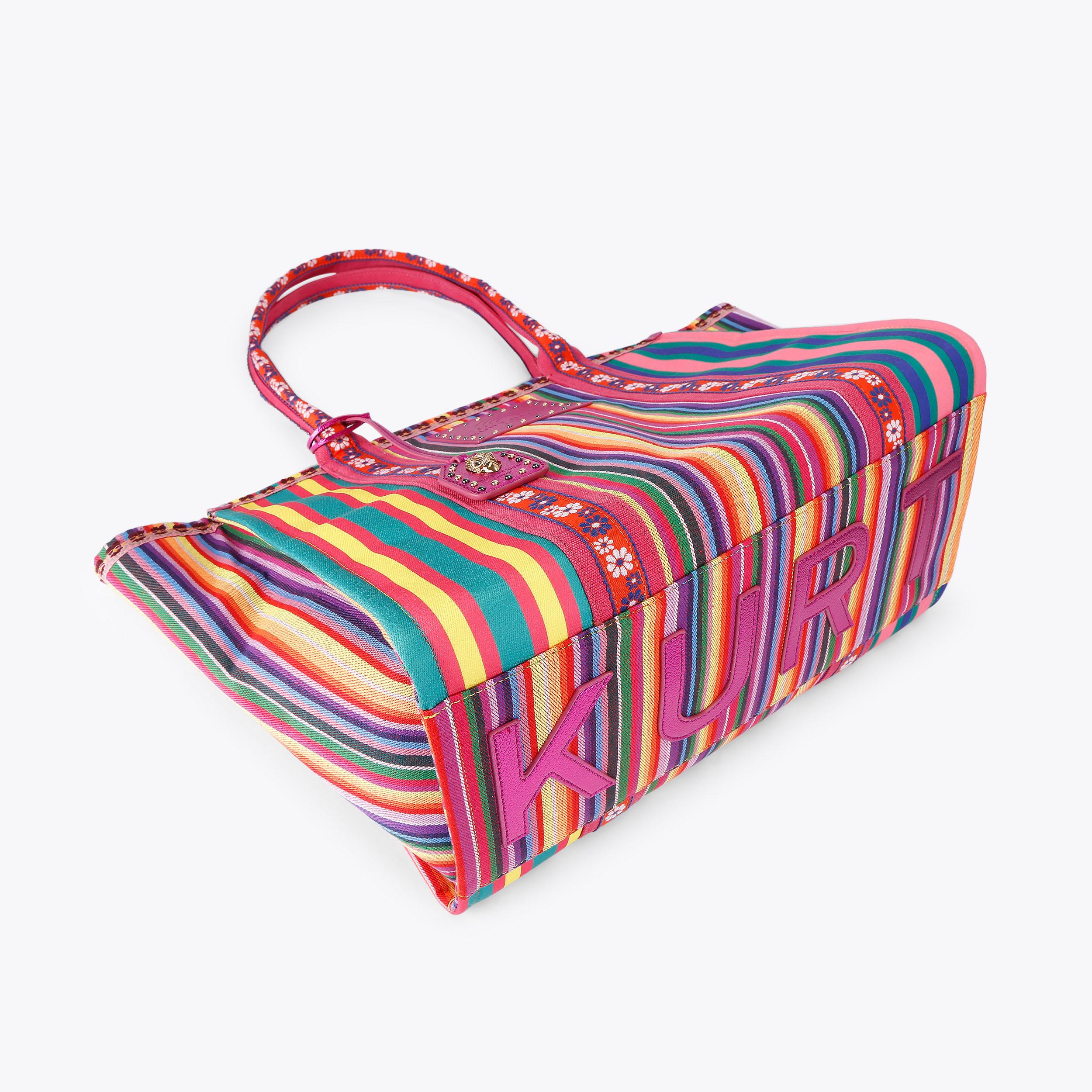 SOUTHBANK LG SHOPPER Striped Canvas Shopper Purse by KURT