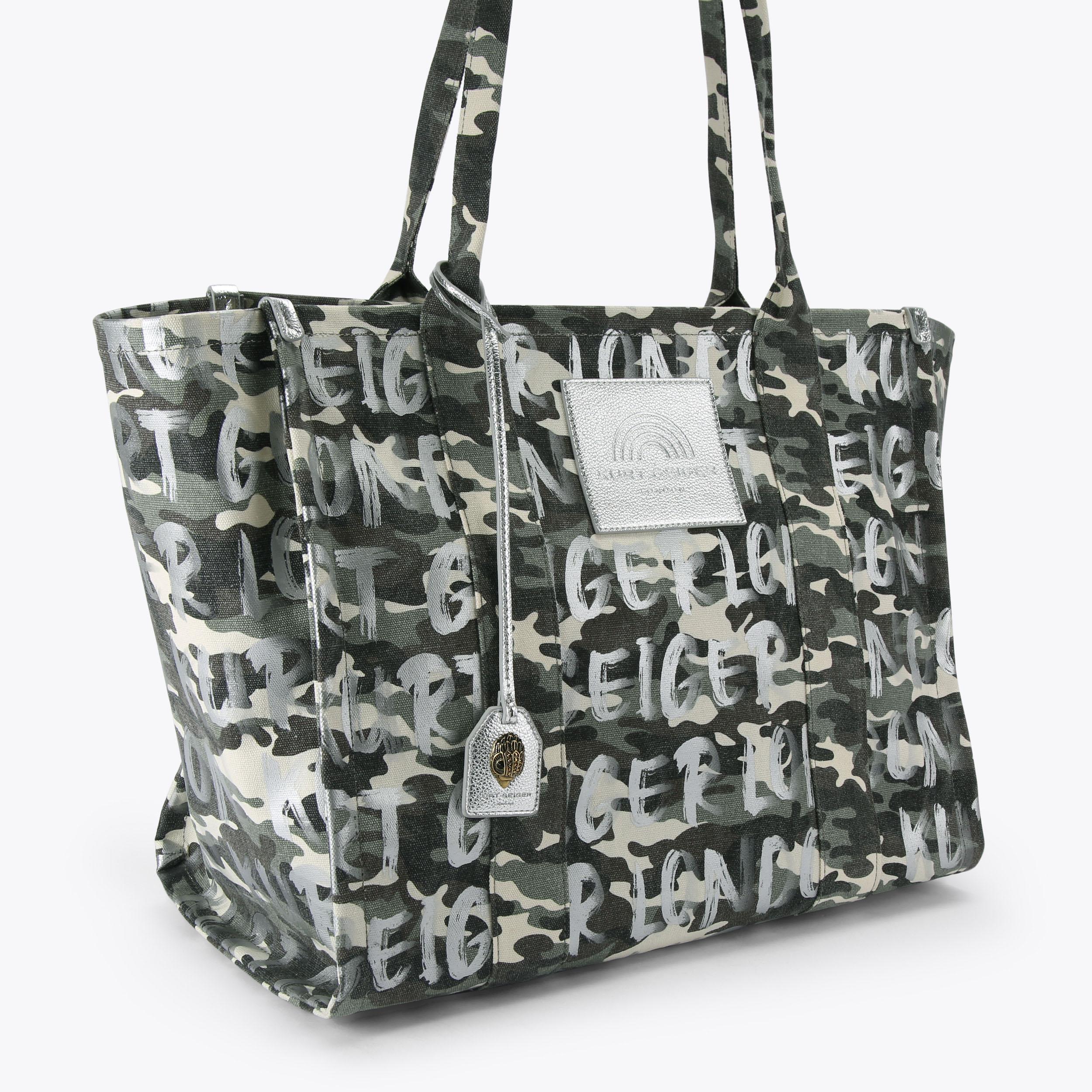 SOUTHBANK LG SHOPPER Camouflage Shopper Bag by Kurt Geiger London